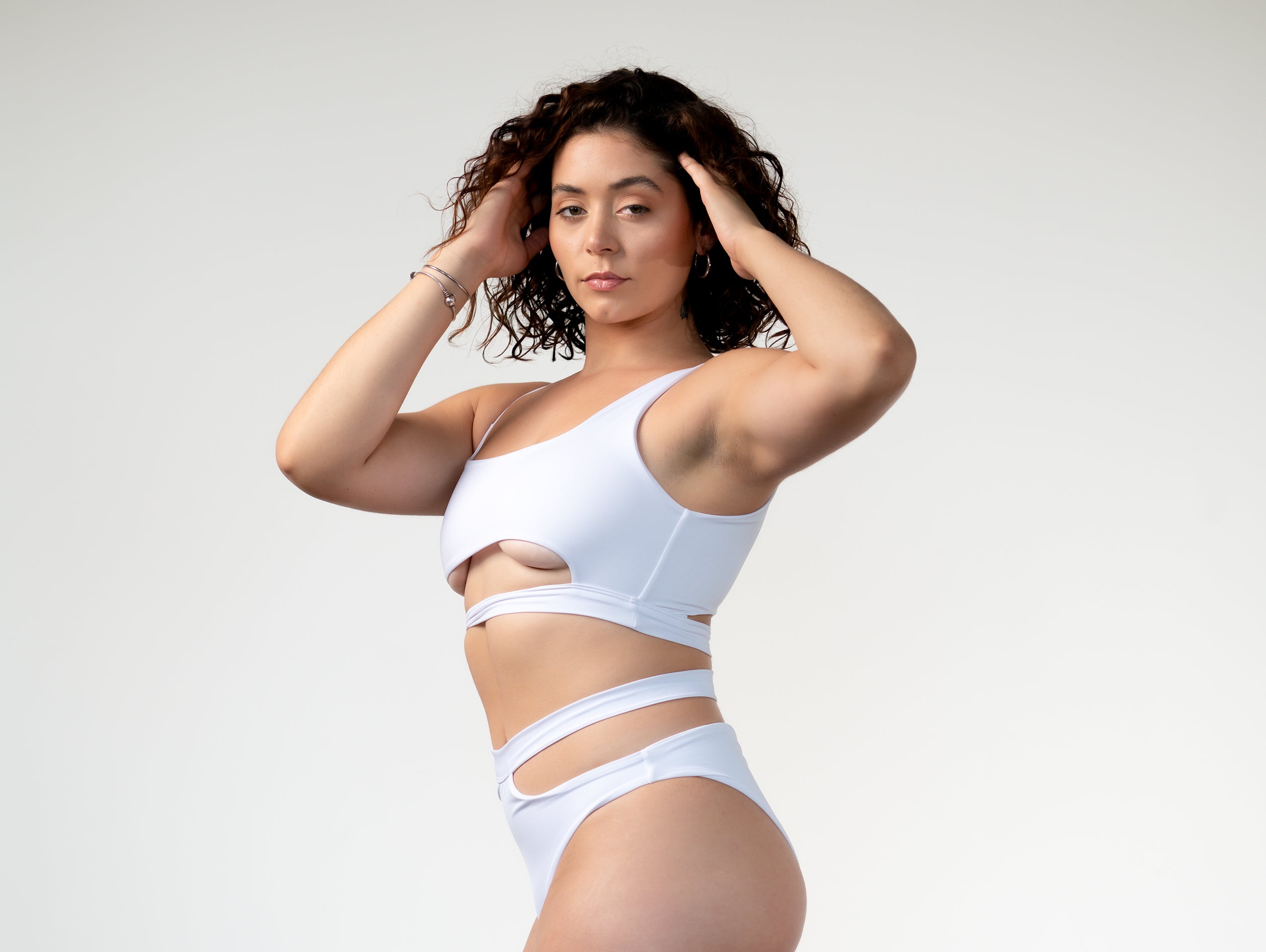 Alessi Bikini – White | Cut-Out Two-Piece Swimsuit