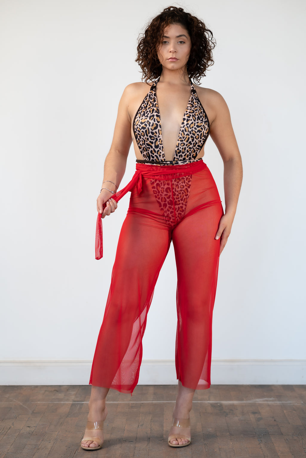 Leya Mesh Pants | Sheer Swimsuit Cover-Up