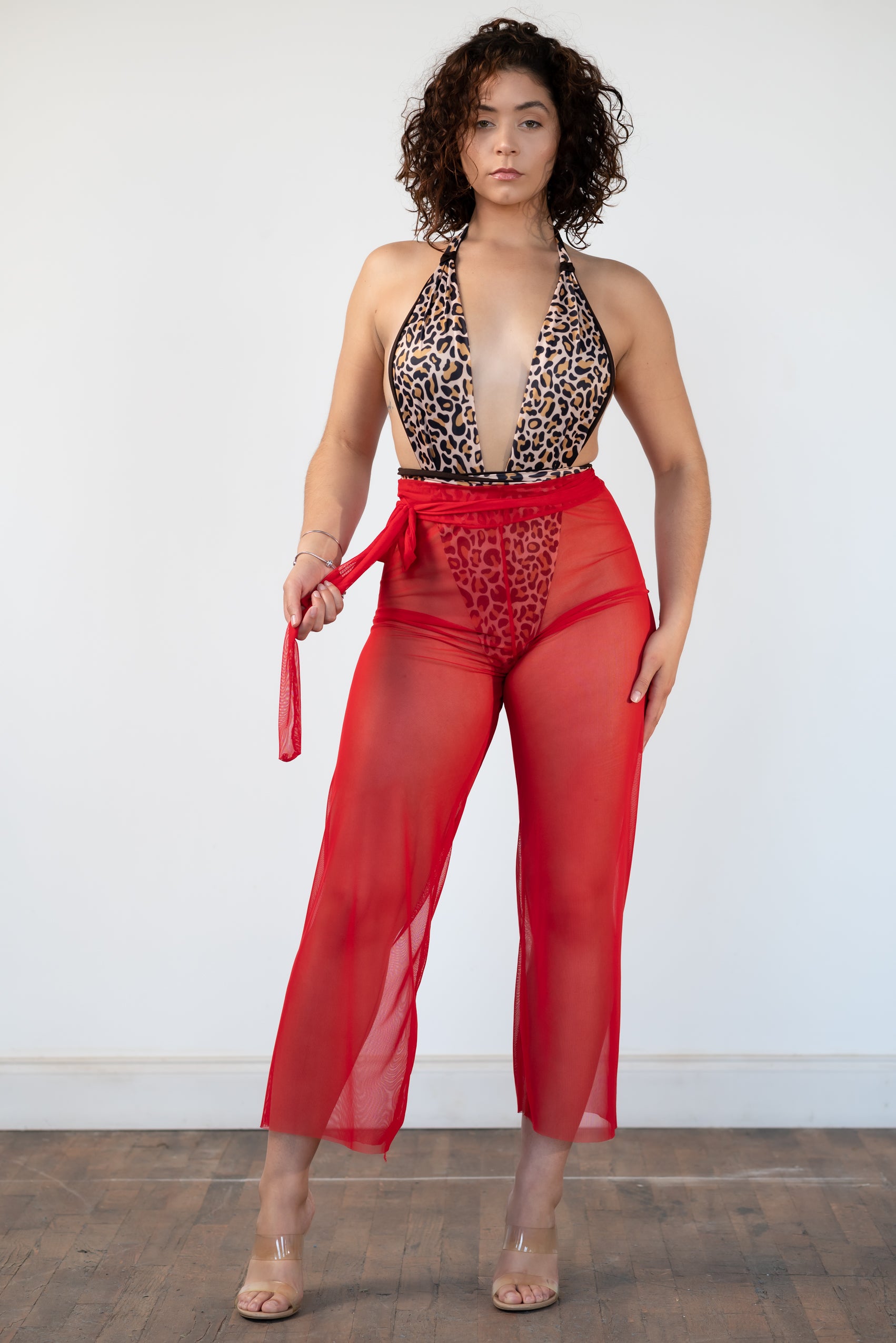 Leya Mesh Pants | Sheer Swimsuit Cover-Up