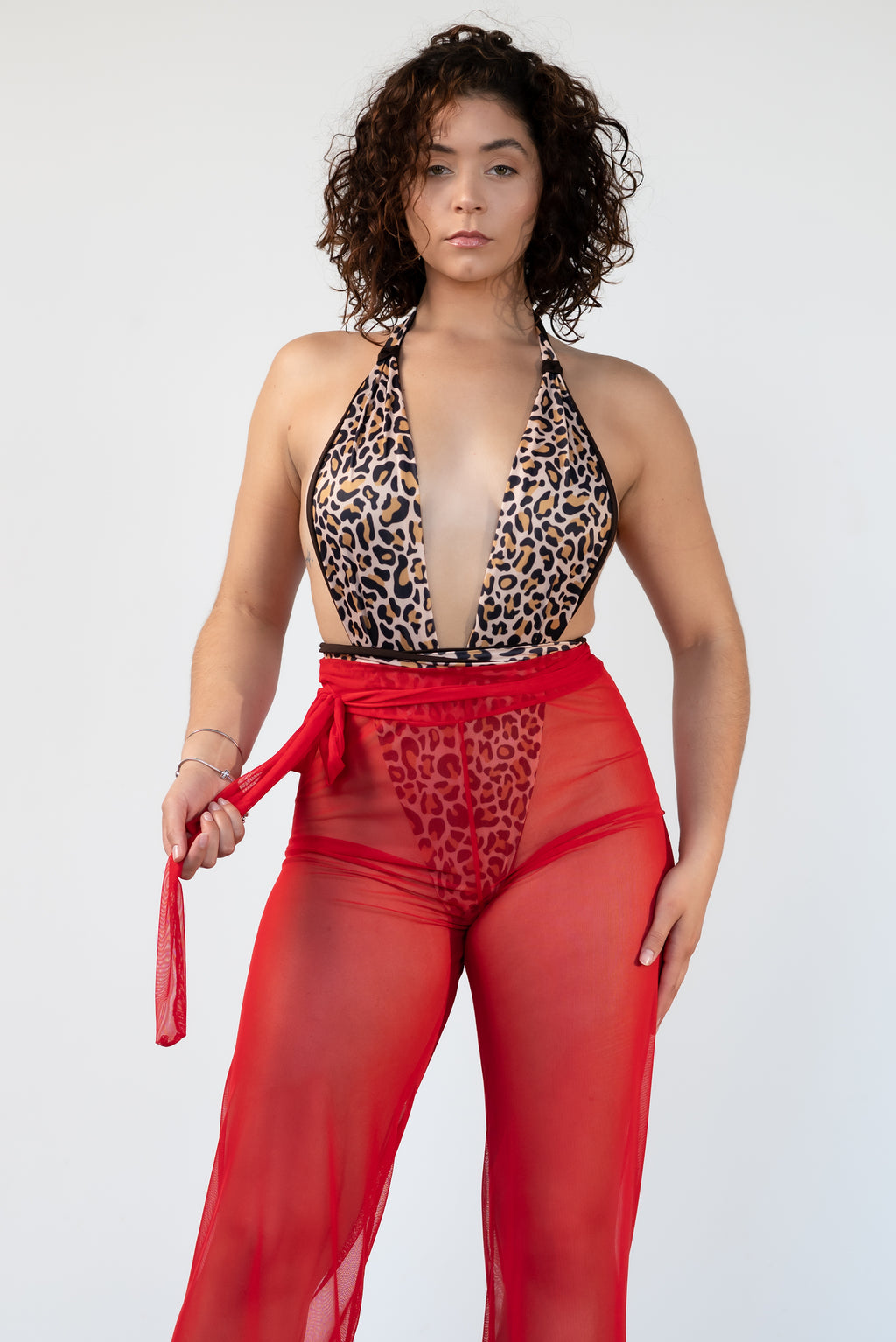 Leya Mesh Pants | Sheer Swimsuit Cover-Up