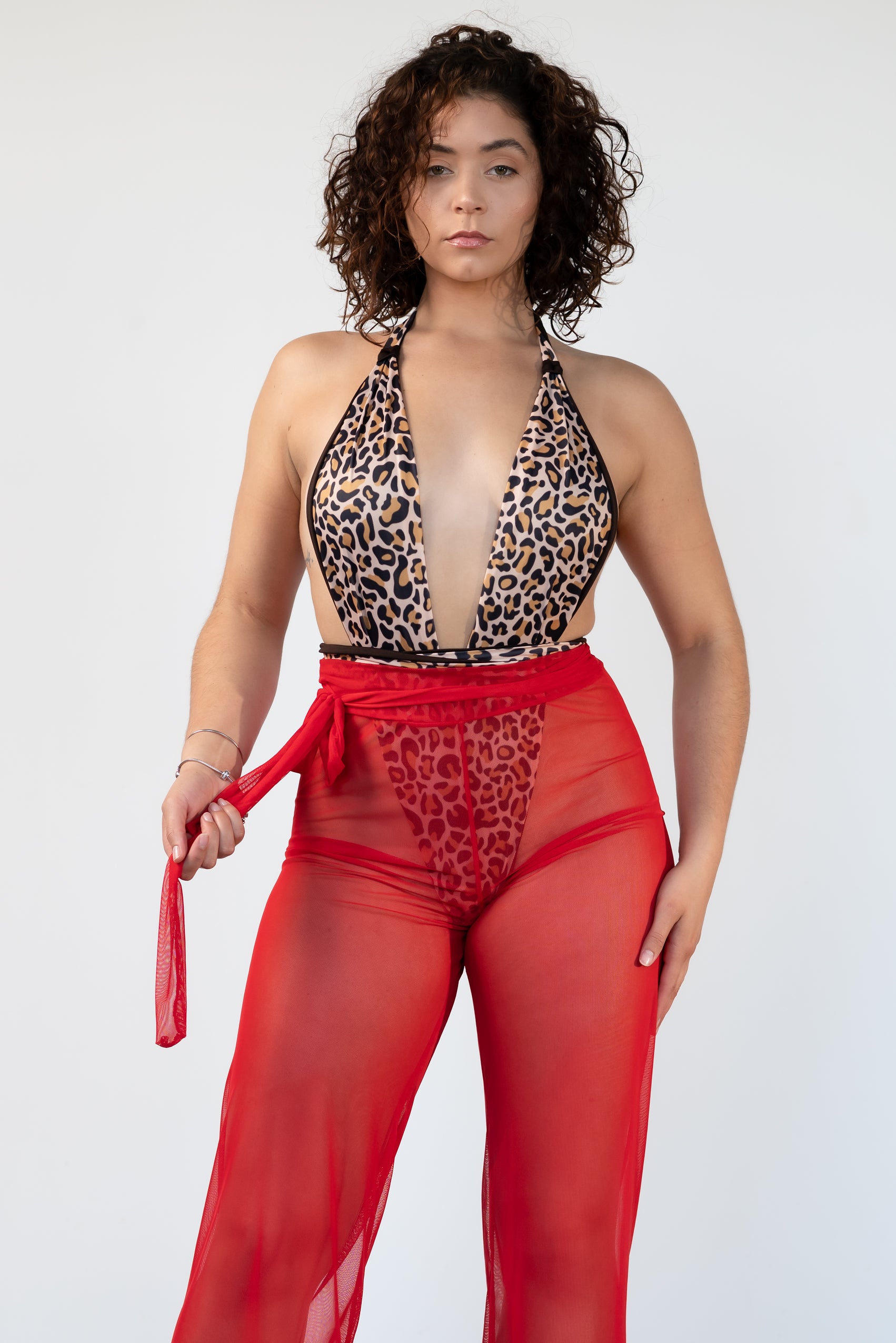 Leya Mesh Pants | Sheer Swimsuit Cover-Up