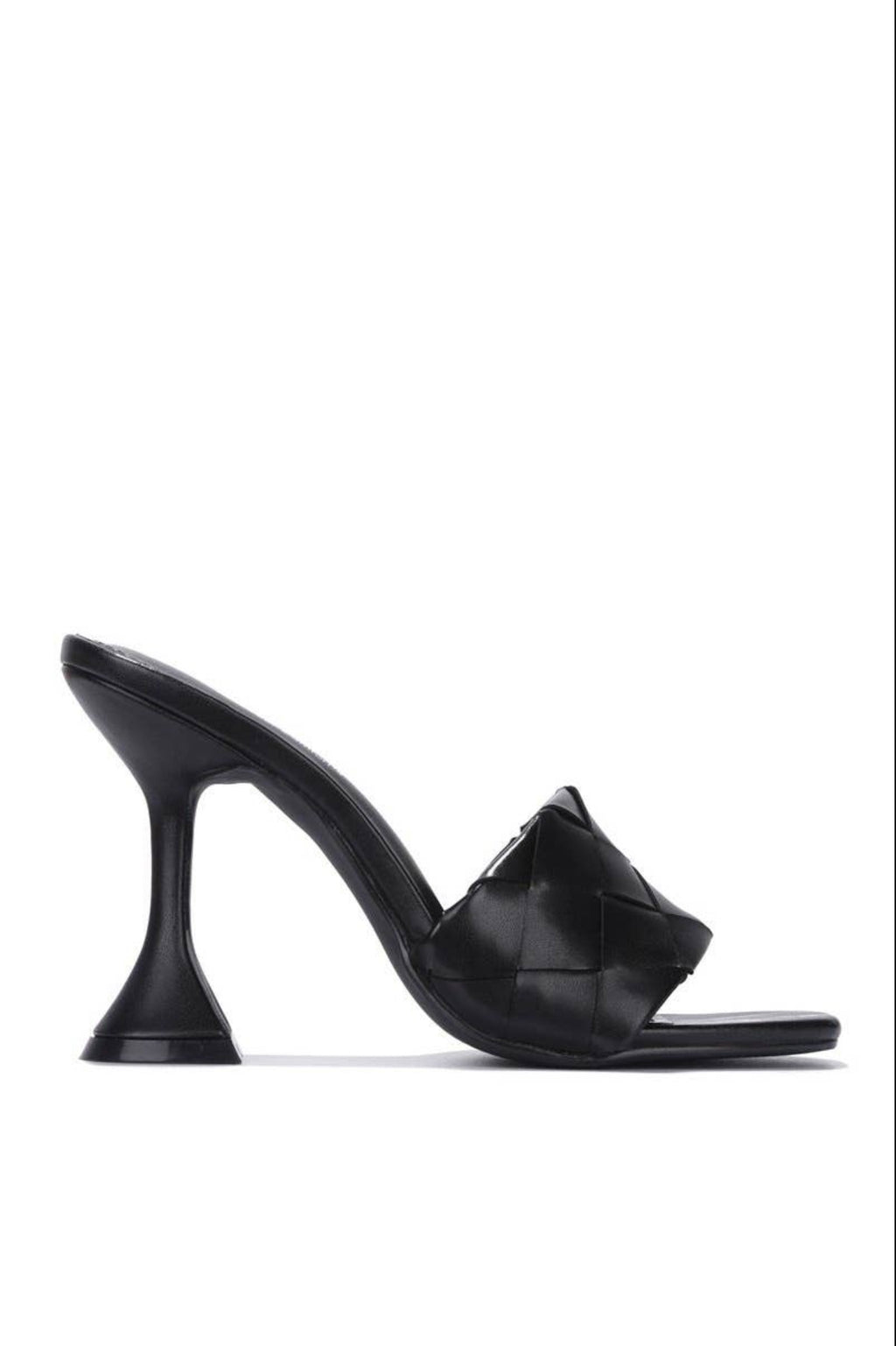Affection Cape Robin | Basket Weave Square Strapless Heel