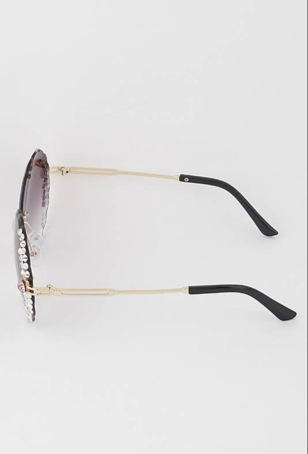 Glamour Bloom Rhinestone Sunglasses