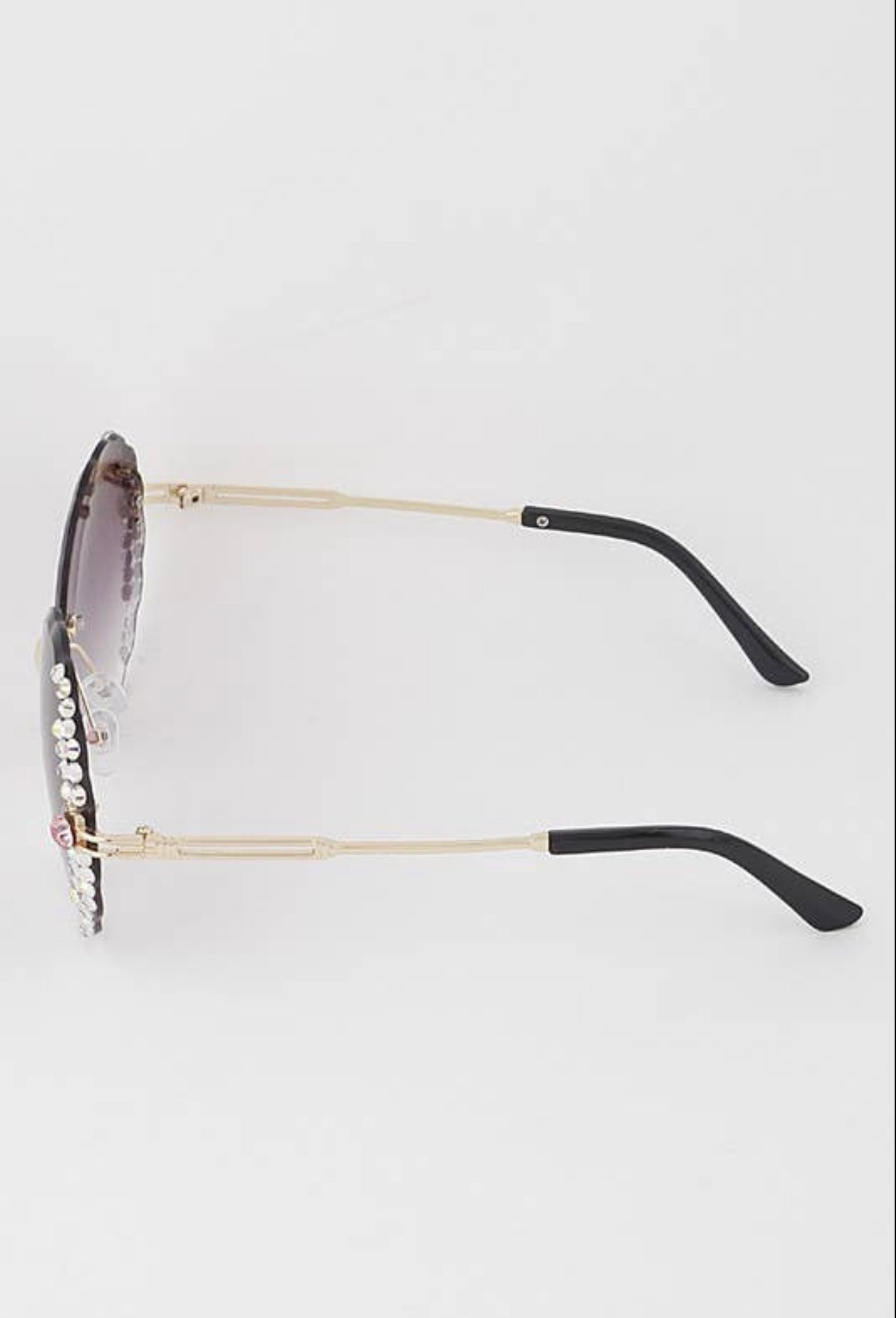 Glamour Bloom Rhinestone Sunglasses