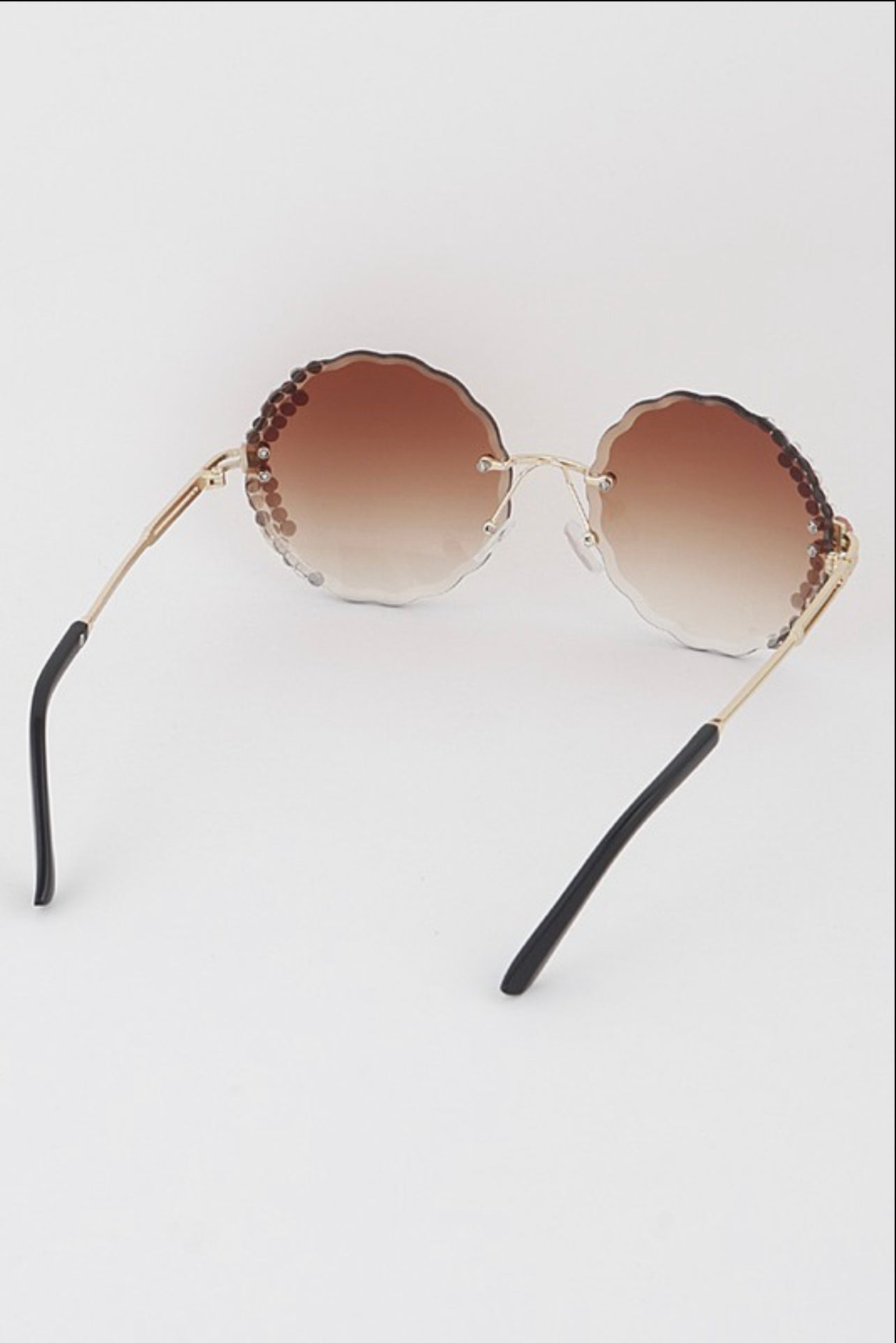Glamour Bloom Rhinestone Sunglasses