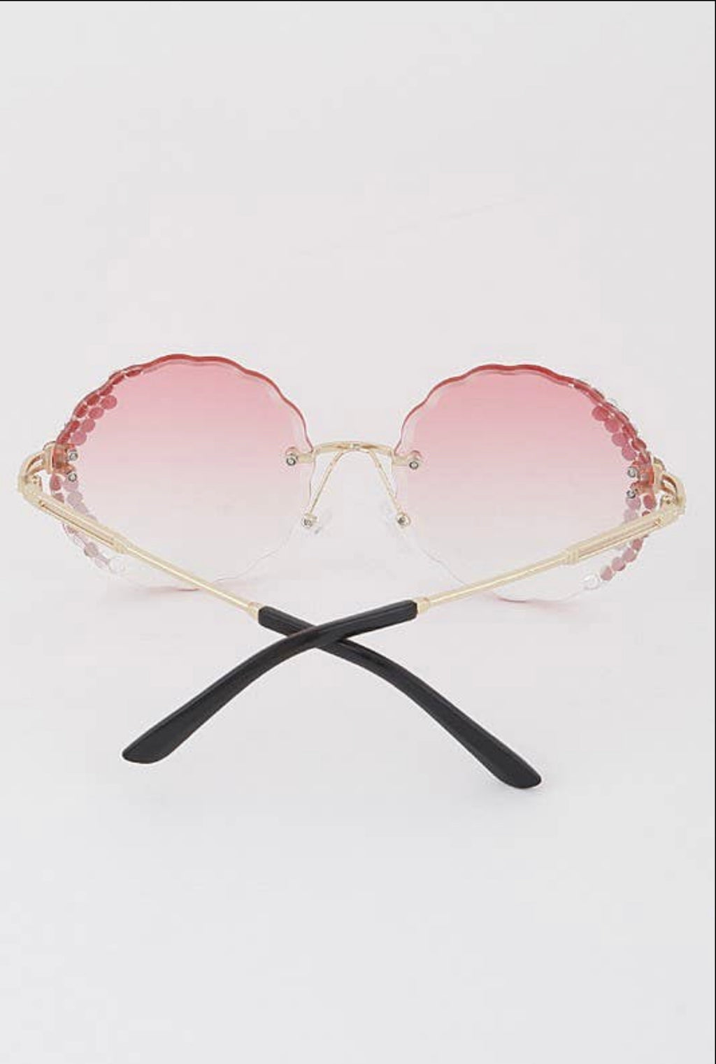Glamour Bloom Rhinestone Sunglasses