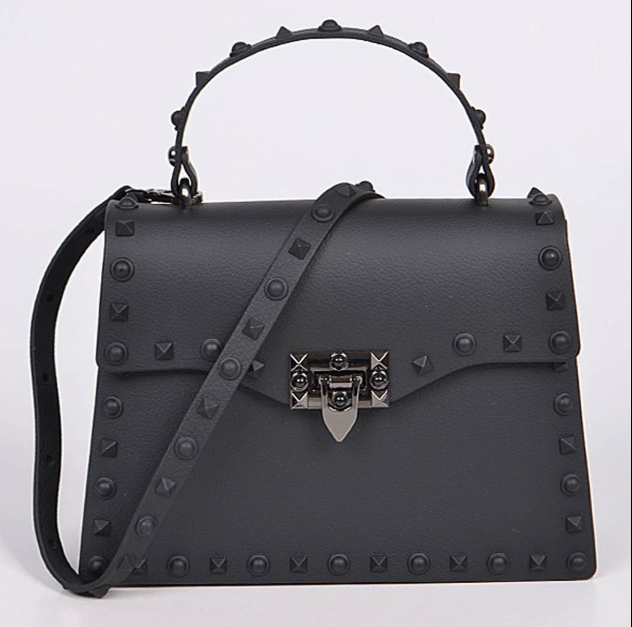 Studded Purse with Shoulder Strap